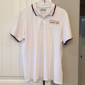 Oracle Red Bull Racing White Polo Shirt Men’s Large